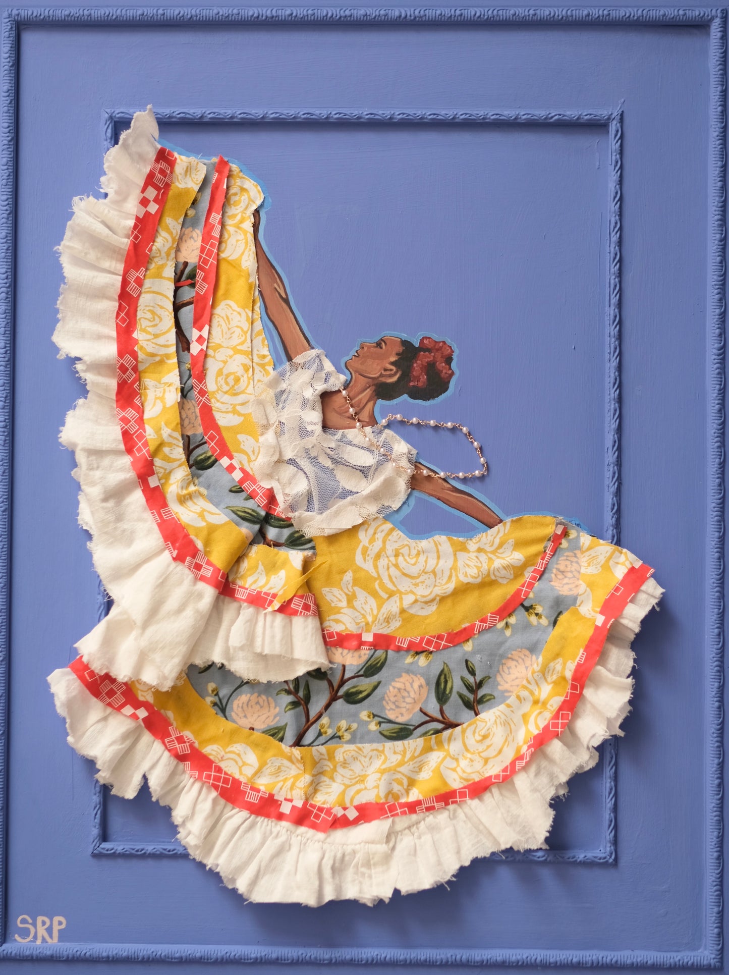 Folklórico Dancer – 3D Mixed Media Original