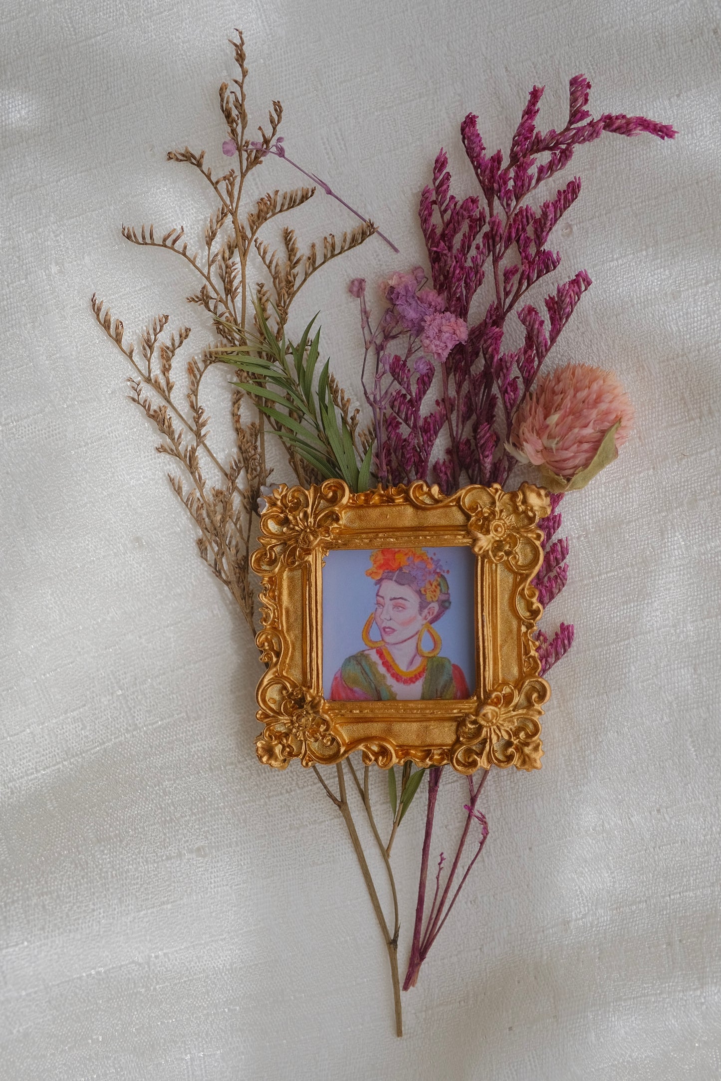 Frida Kahlo 3 - Miniature Framed Magnet