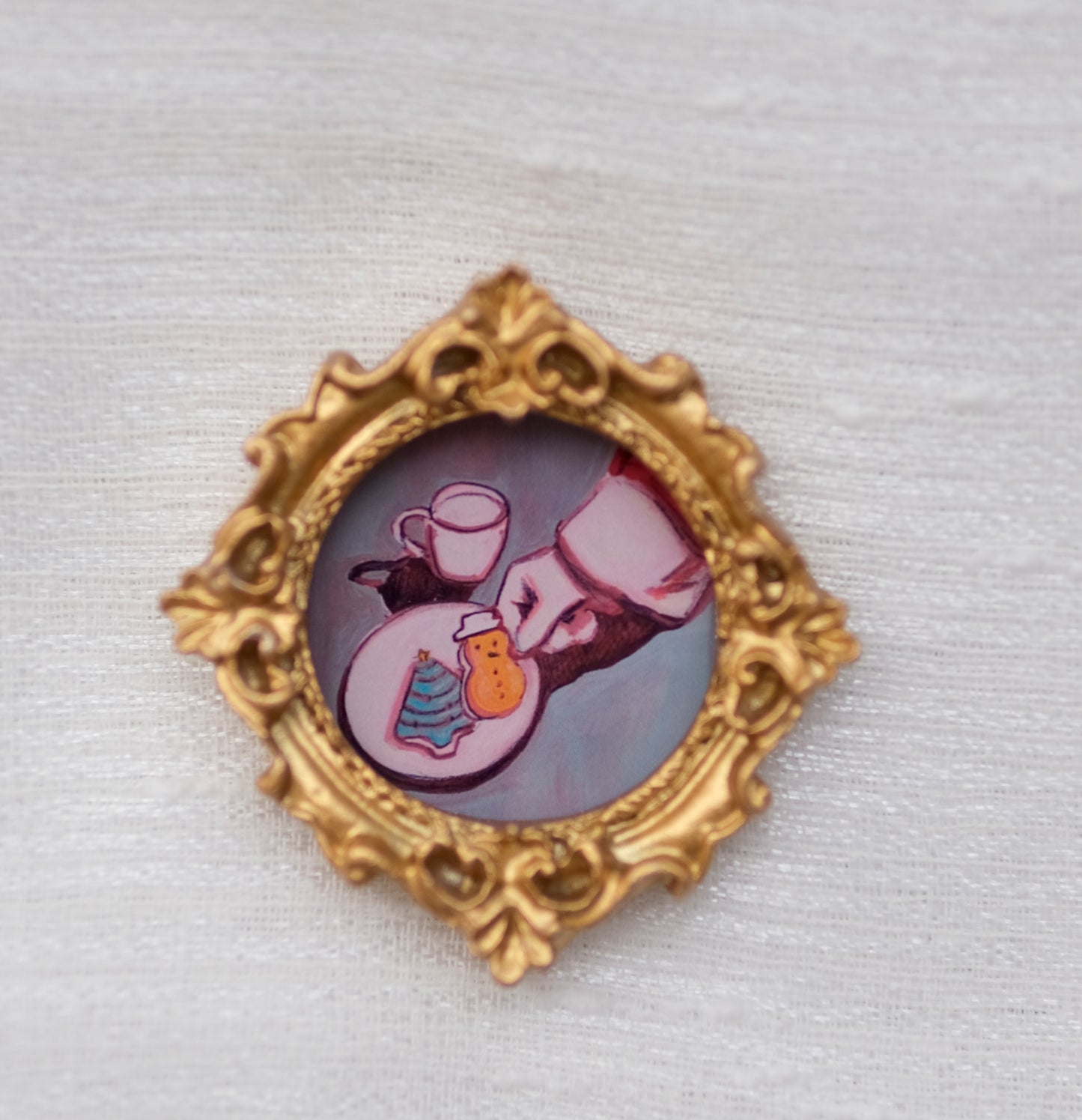 Santa's Cookies - Miniature Framed Magnets