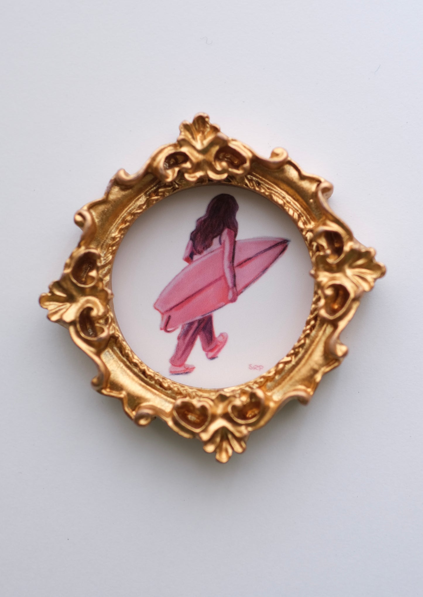 Surfer Girl - Art Magnet
