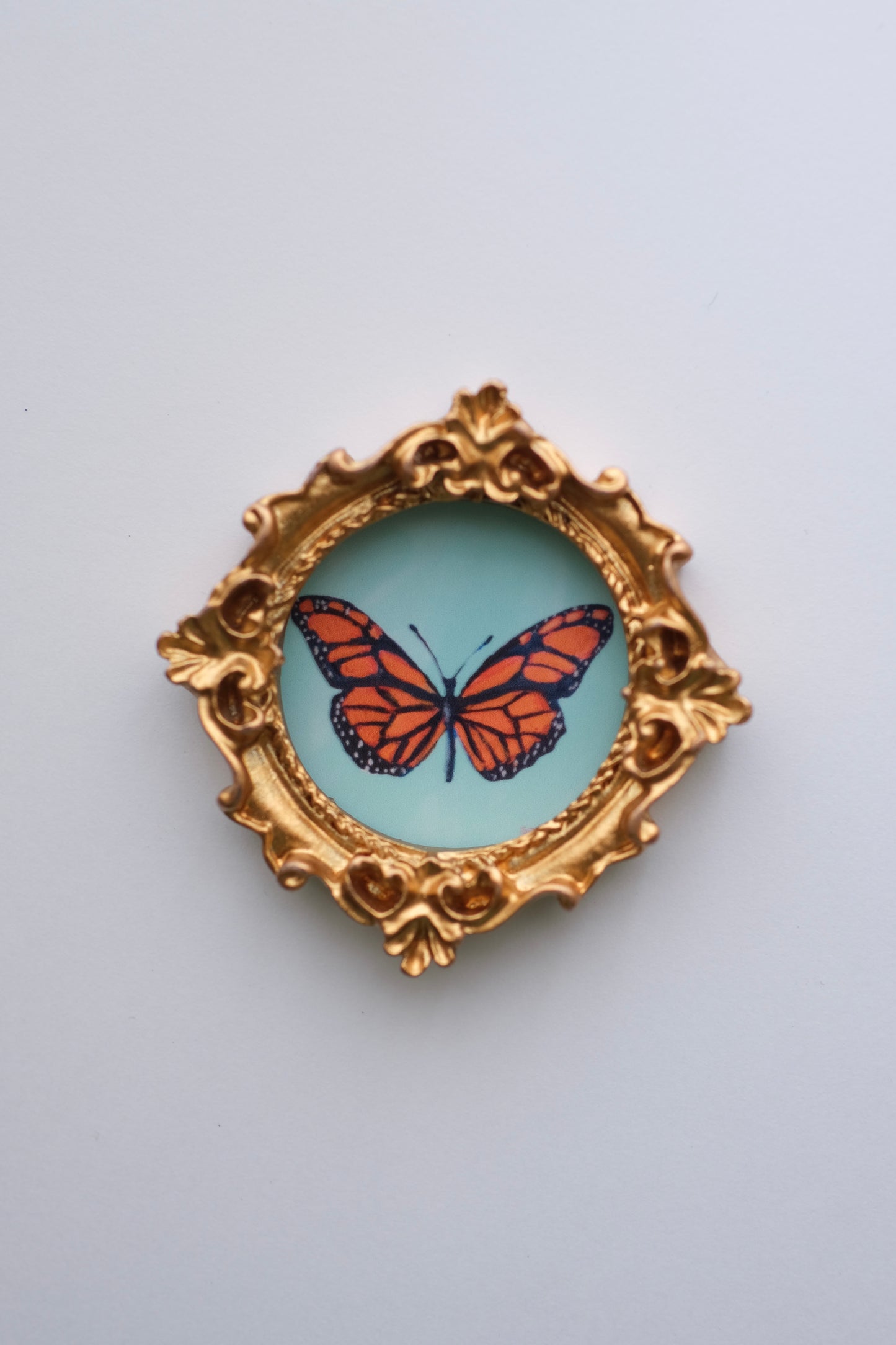 Monarch Butterfly - Miniature Framed Magnet