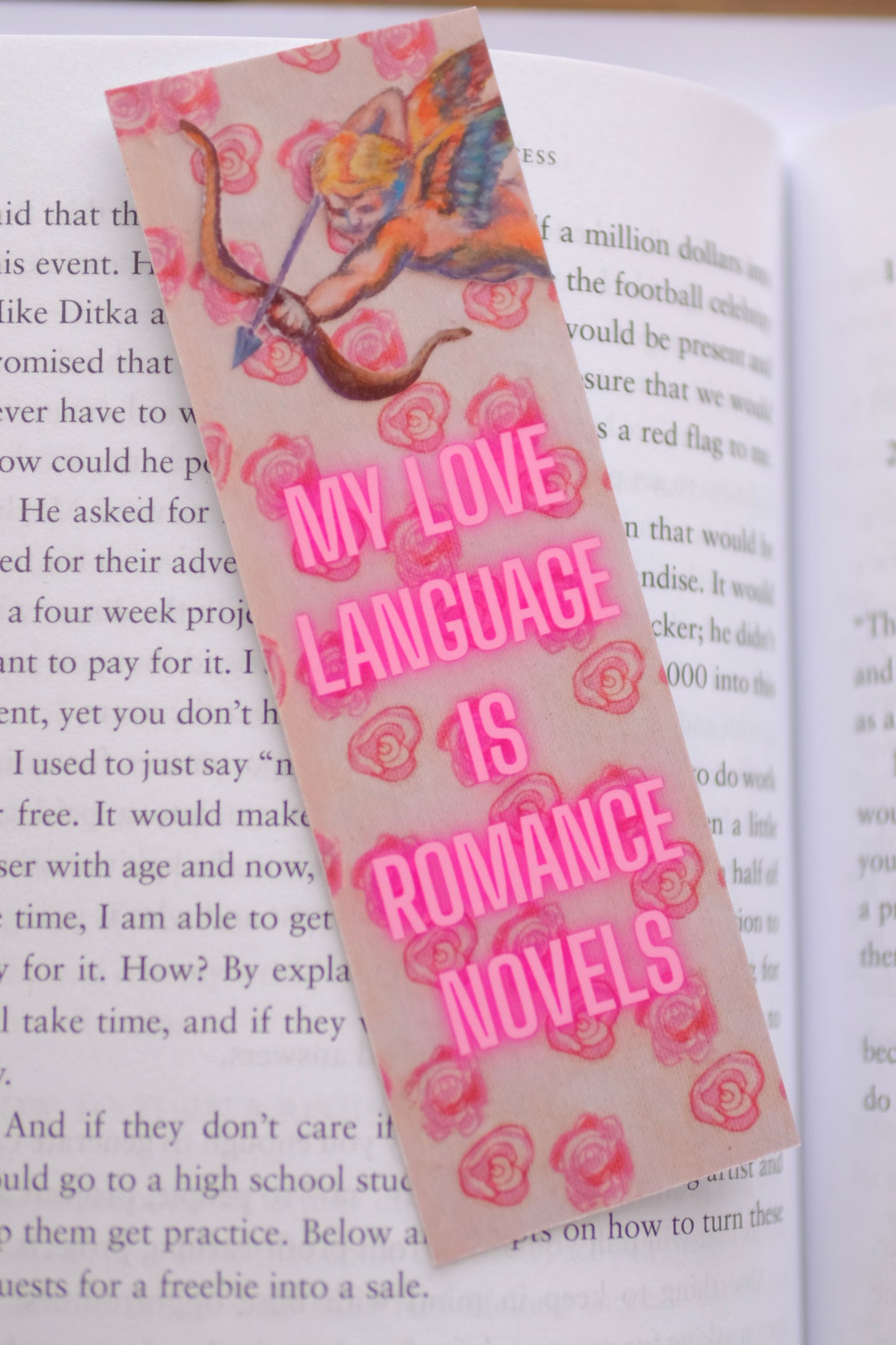 My Love Language is Romance Novels Bookmark
