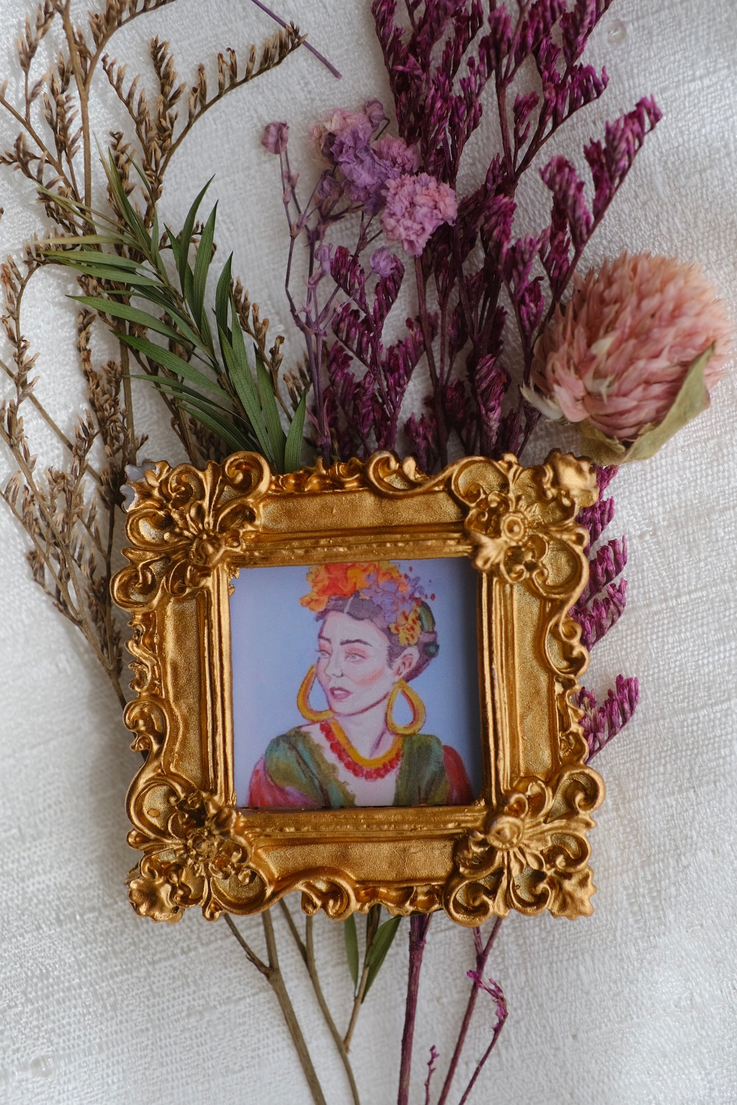 Frida Kahlo 3 - Miniature Framed Magnet