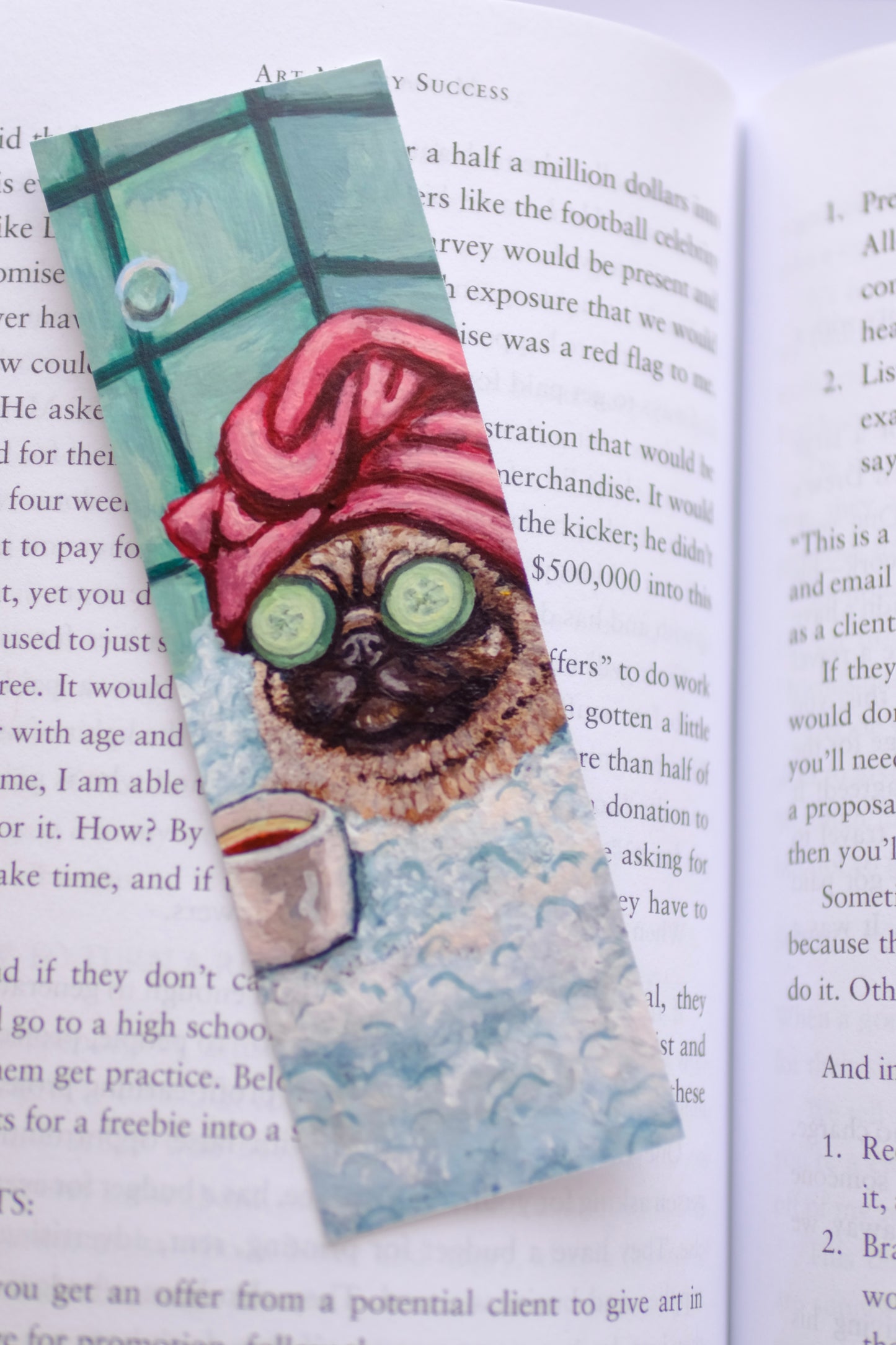 Pug Spa Bookmark
