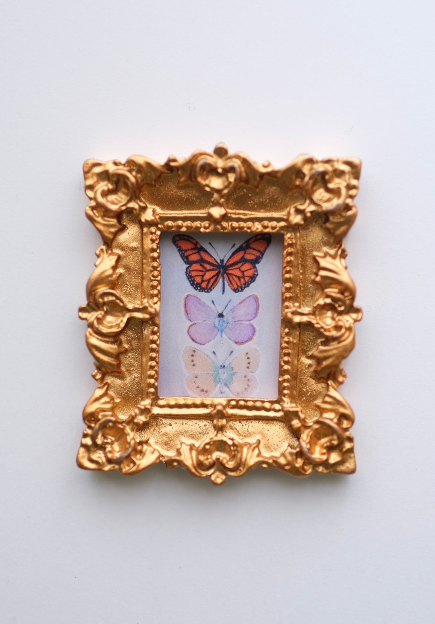 3 Butterflies - Miniature Framed Magnet