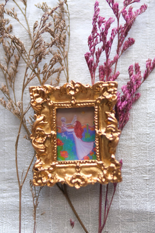 Dancing Skeleton-Rectangle Miniature Framed Magnets