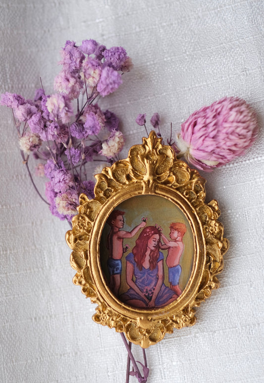 Mom & Her Boys- Miniature Framed Magnets