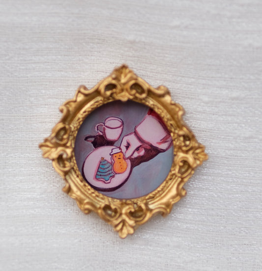 Santa's Cookies - Miniature Framed Magnets