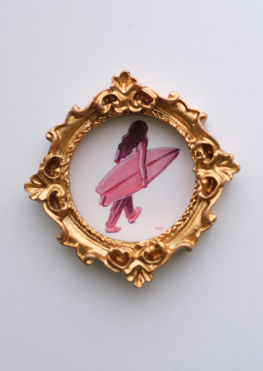 Surfer Girl - Art Magnet