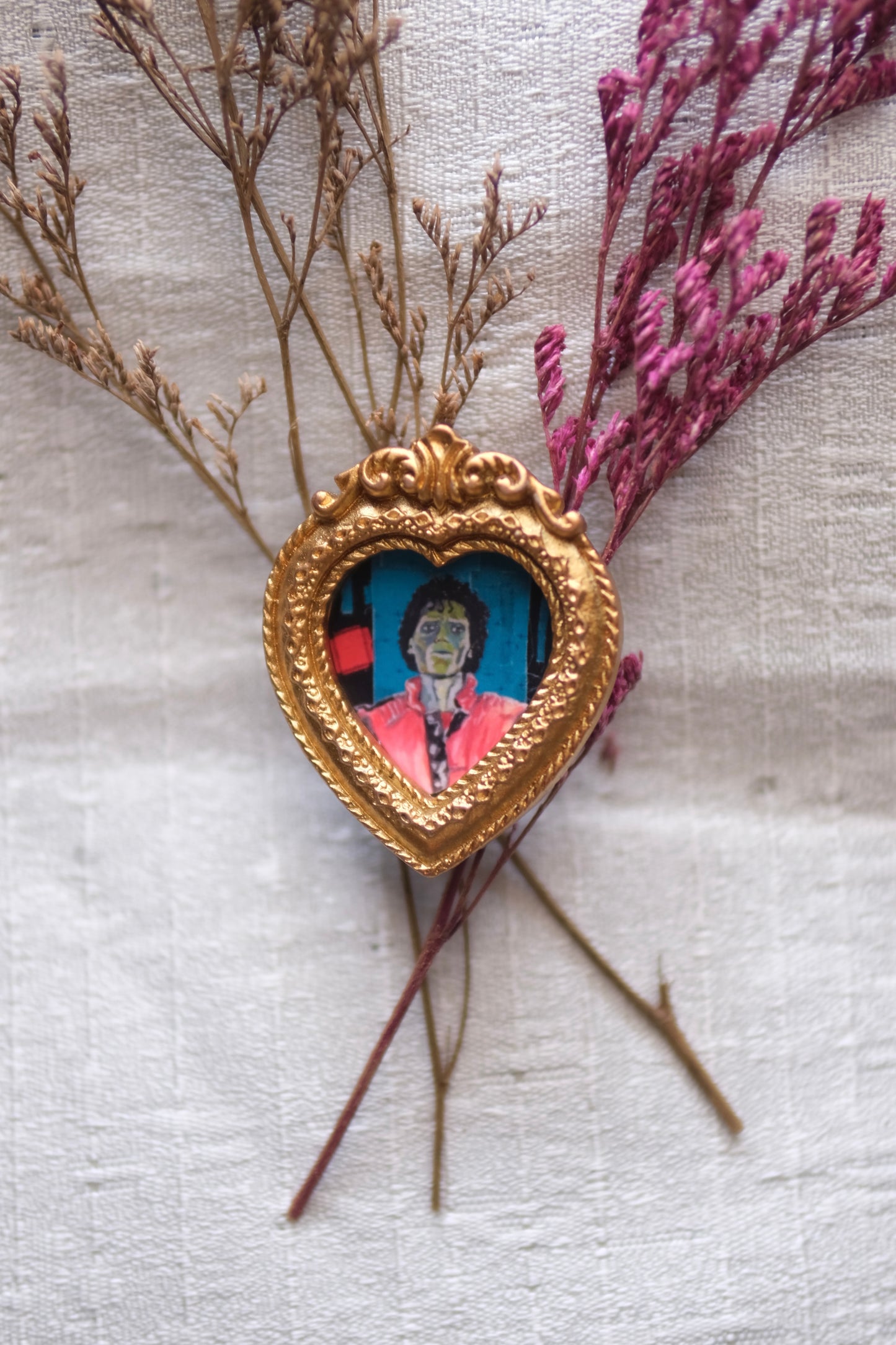 Thriller - Heart Miniature Framed Magnet