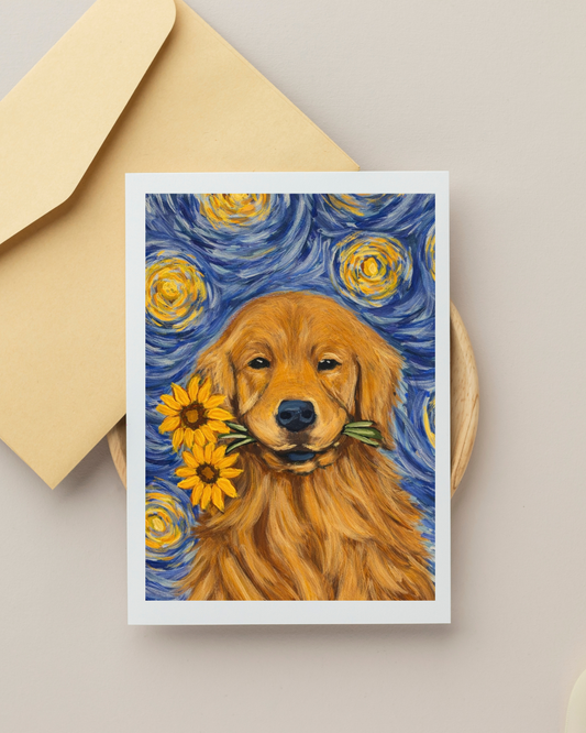 Golden Night - Greeting Card