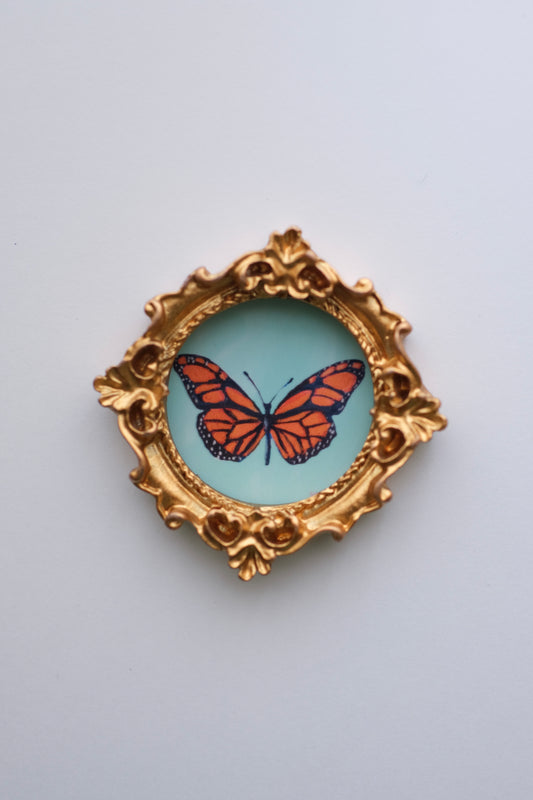 Monarch Butterfly - Miniature Framed Magnet