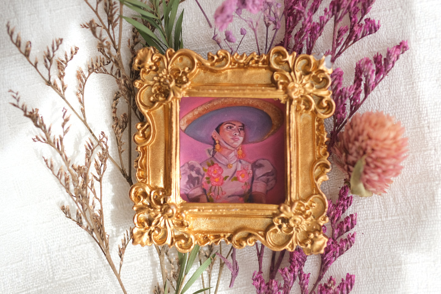La Mariachi- Miniature Framed Magnet