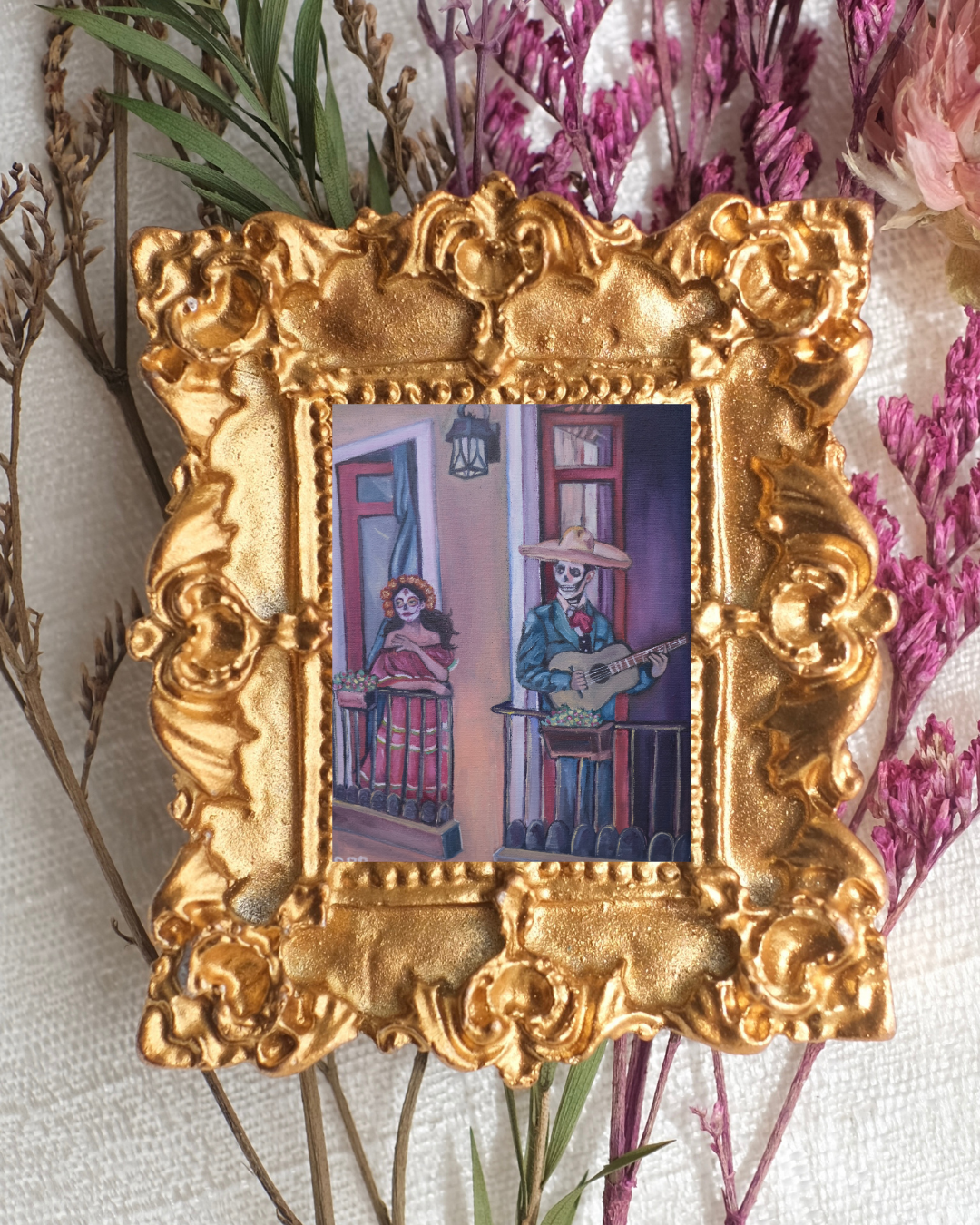 Day of the Dead Couple - Art Magnet