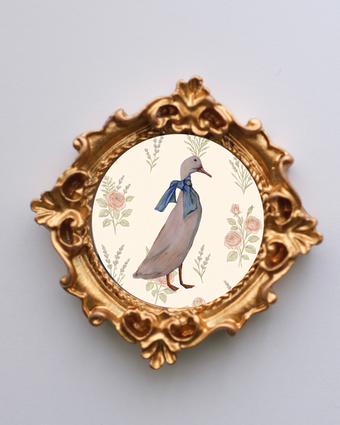 Duck Floral - Art Magnet