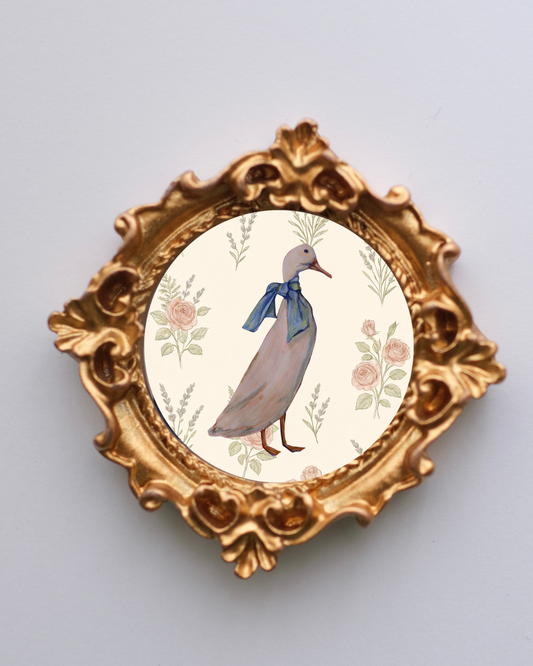 Duck Floral - Art Magnet
